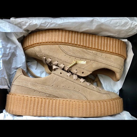 Puma Shoes - Fenty Puma Creepers By Rihanna Oatmeal Size 8